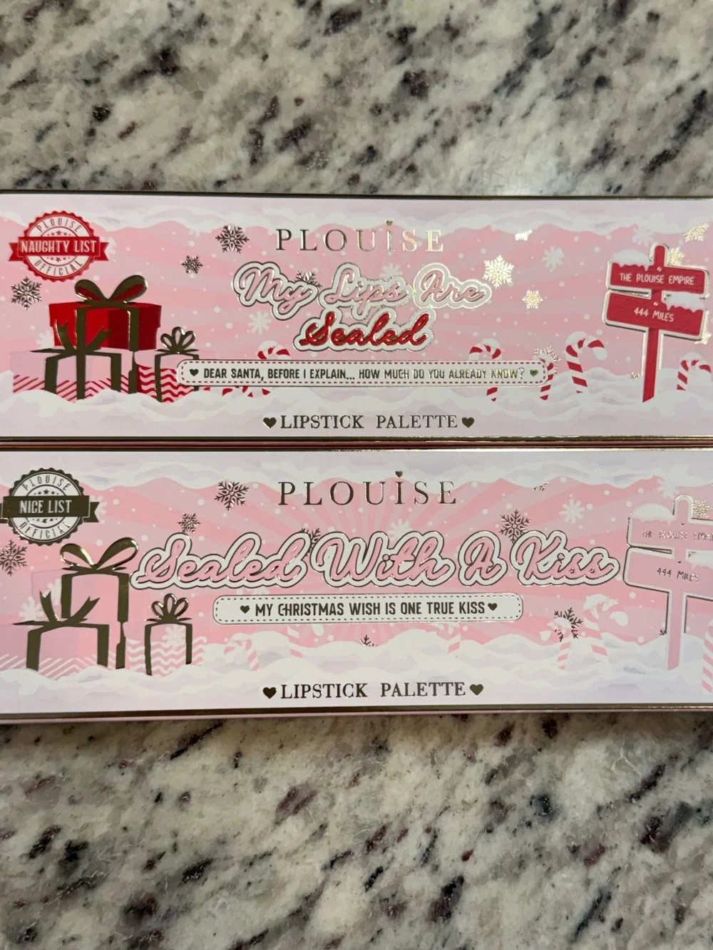 P Louise Lipstick Palettes . (2) Palettes 1)color knicked. See pics.